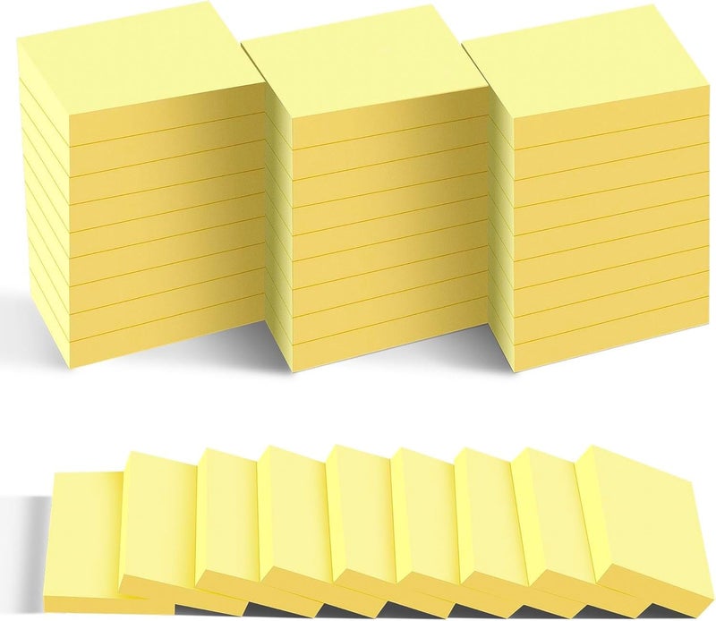 TKTB Mini Sticky Notes 1.5x2 in, 36 Pad Yellow Strong Adhesive Post, Suitable for School, Home, Office, Clean Removal - Image 1
